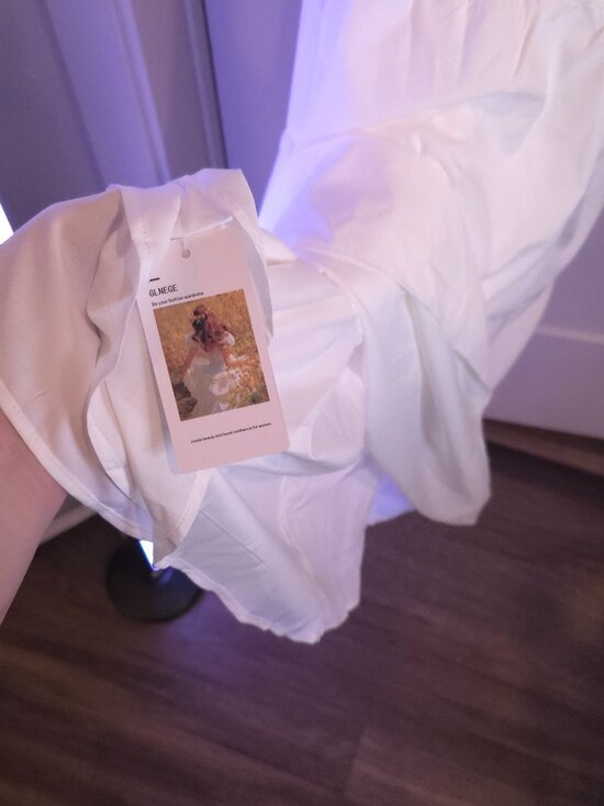 Lightweight White Tiered Maxi Dress - Picture 8 of 8